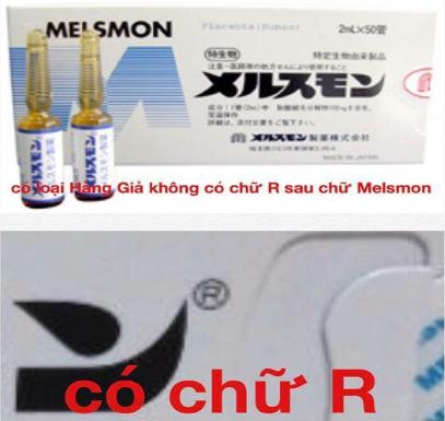 Phân biệt tế bào gốc nhau thai tiêm Melsmon Nhật Bản thật - giả
