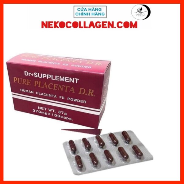 Viên uống tế bào gốc Pure Placenta D.R 100 Nhật Bản 100 viên